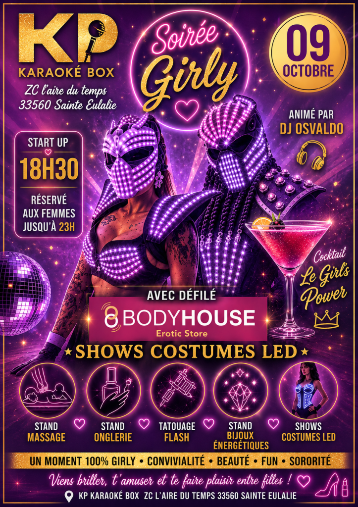 Affiche soiree girly KP 2026